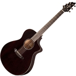 Breedlove Discovery Concert Mahogany, Black Widow Finish