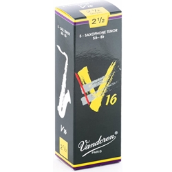 Tenor Sax Reed - Vandoren V16 #2.5 - 5pk