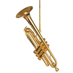 Ornament, Trumpet, Gold