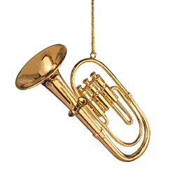 Ornament, Tuba, Gold